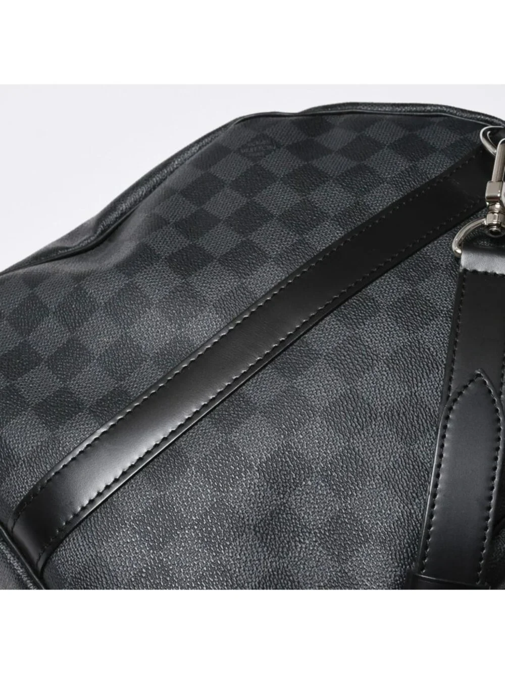 Louis Vuitton Keepall Bandouliere 55 Boston Bag Damier Graphite Black